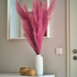 thumbnail of Layba Decorazione Erba di Pampa Artificiale in Malva Boho - Confezione da 3 da 100 cm, Ideale per Decorazioni di Nozze, Soggiorno e Camera da Letto