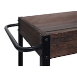 thumbnail of Servierwagen HWC-H22, Küchenwagen Barwagen Teewagen Beistellwagen Rollwagen, Massiv-Holz ~ shabby braun