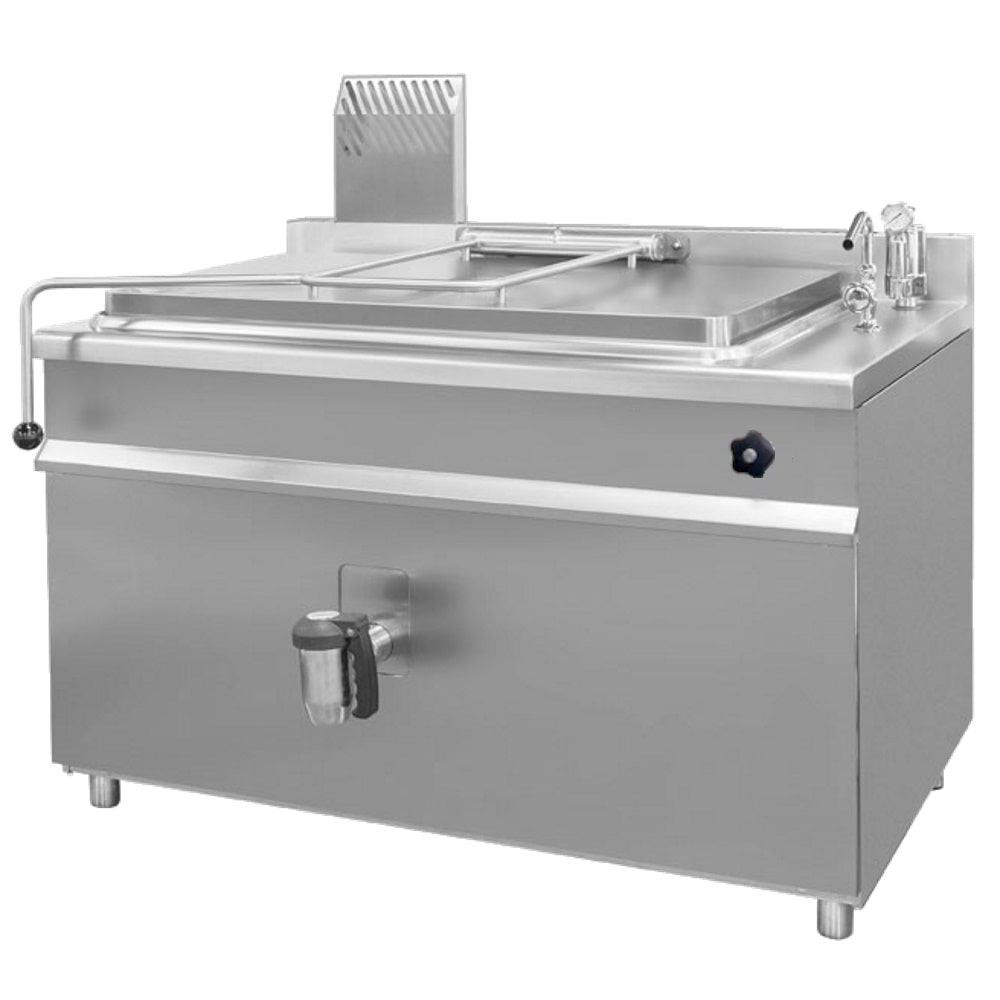 EURAST - Marmita rectangular a vapor 200 litros - 1350x900x900 mm - 18V16200