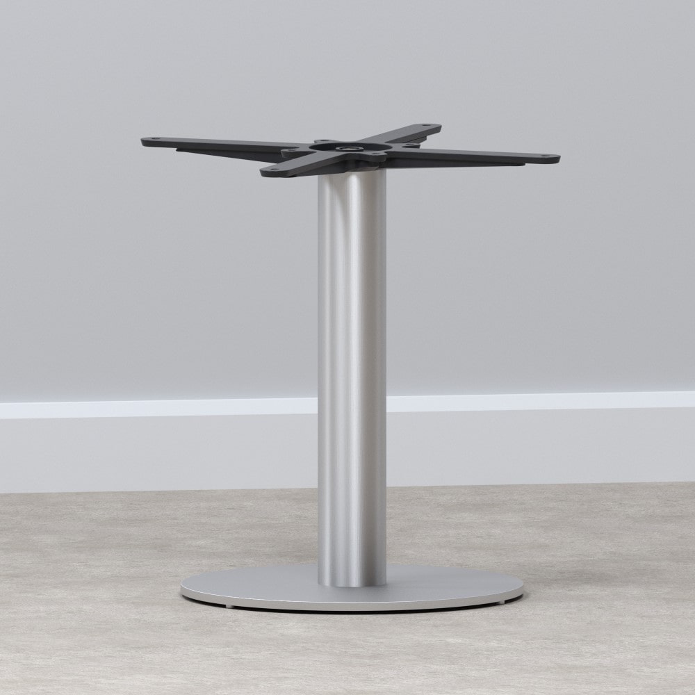 Gastro Lounge Tischgestell aus Edelstahl | Runde Bodenplatte | Höhe: 45 cm