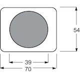thumbnail of Busch-Jaeger Zentralscheibe pall 1756-260 2CKA001710A3306