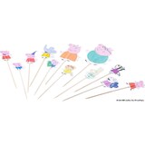 thumbnail of Set van 24 versierde houten prikkers voor feestjes en verjaardagen Dr. Oetker Peppa Pig