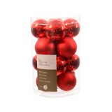 thumbnail of Weihnachtsbaumkugeln Glas Ø 3,5 cm 16 Stück rot