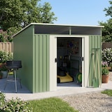 thumbnail of Wasabi – Gartenhaus Außenbereich 6,6 m2 Stark – Oberlicht aus Polycarbonat – Doppelschiebetür – Geneigtes Dach – 279x238x203cm