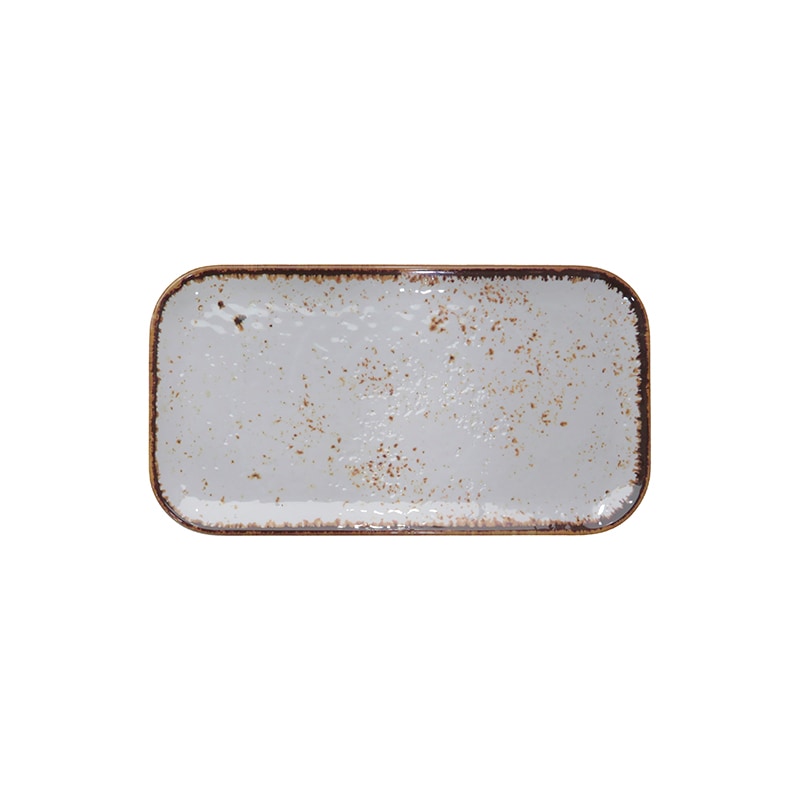 ADRIER - 68-GNMP13-WHTSLS - Confezione di 12 unità - Piatto rettangolare - 32,5 x 17,5 cm - Bianco