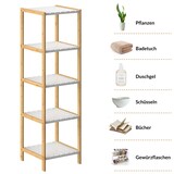 thumbnail of Casaria Standregal Bad Badregal Holz Bambus 5 Etagen