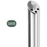 thumbnail of BRASQ RVS Asbak Staand met 2 liter inhoud Rookpaal Peukenzuil - 21x21x92 cm - Staande asbak voor Binnen en Buiten