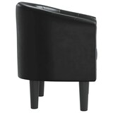 thumbnail of Chaise cabriolet noir similicuir Modèle Germonel