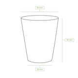 thumbnail of BIOZOYG 1000 Stück Kaffee Trinkbecher braun 200ml / 8oz Einwegbecher Pappbecher für Heißgetränke, umweltfreundlich kompostierbare To-Go-Becher