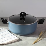 thumbnail of San Ignacio Noia - Juego de 2 Cacerolas Ø20/Ø24cm con Tapa en Aluminio Prensado Color Azul