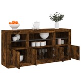 thumbnail of vidaXL Sideboard mit LED-Leuchten Räuchereiche 142,5x37x67 cm