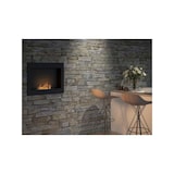 thumbnail of RAME 600 - Biochimenea empotrable negra con cristal protector Chimenea de bioetanol de pared