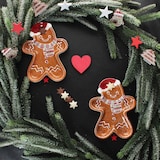 thumbnail of 2er Set Candyman Keksteller Lebkuchenmann L22xB17cm Steingut Gebäck Weihnachten