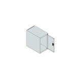 thumbnail of C+P Aufsatzschrank Classic PLUS, 1 Abteil, HxBxT 50x30x50cm, Zylinderschloss, Hellgrau/Anthrazit von PROREGAL