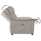 thumbnail of vidaXL Massagesessel Taupe Stoff