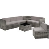 thumbnail of tectake Conjunto de muebles de ratán VERONA  gris - 404234