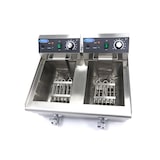 thumbnail of Friteuse - 2 x 10 L - 2 paniers - avec robinet de vidange