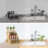 thumbnail of Relaxdays Gewürzregal, Bambus, H x B x T: 29,5 x 30 x 26 cm, 3 Etagen, Gewürztreppe stehend, Gewürzaufbewahrung, natur