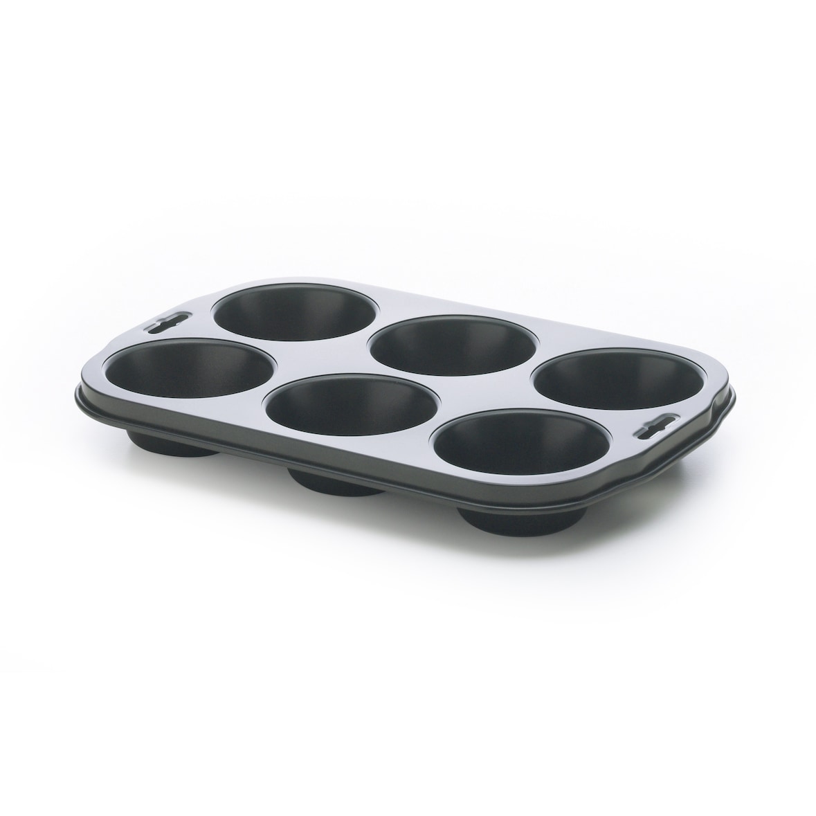 Excelsa Muffinform Classic Baked 6 Portionen Stahl schwarz