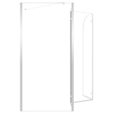 thumbnail of vidaXL Duschabtrennung 120x69x130 cm Hartglas Transparent