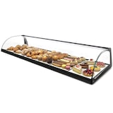 thumbnail of MBH - Expositor neutro de cristal curvado de 120cm para hostelería. Vitrina expositora de sobremesa neutra para bar y restaurante. Con LED.