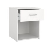 thumbnail of WellHome - Nachttisch aus Holz mit 1 Schublade in der Farbe Weiß 38 x 36 x 48 cm - Duero White