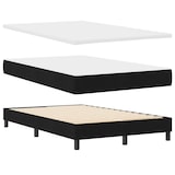 thumbnail of vidaXL Boxspringbett mit Kopfteil Schwarz 120 x 200 cm Stoff