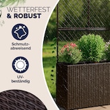 thumbnail of CASARIA® Blumenkasten Pflanztopf mit Rankgitter braun