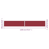 thumbnail of Toldo lateral retráctil rojo 180x1200 cm