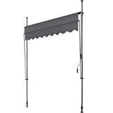 thumbnail of tectake Toldo plegable para balcón con manivela, ajustable en altura - 200 x 180 cm negro/gris