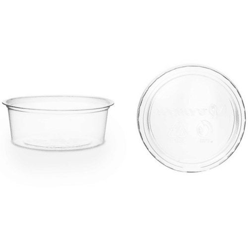 Ekoe portasalse con coperchio da 60 ml trasparenti 100 pz