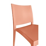 thumbnail of METRO PROFESSIONAL Sedia impilabile da ristorazione Iluna, plastica, terracotta