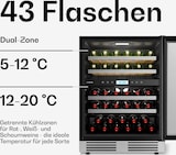 thumbnail of Klarstein VeroSteel Unterbau-Weinkühlschrank | 2 Kühlzonen | 129 Liter | 43 Flaschen | 60 cm Silber