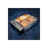 thumbnail of Tostadora plana 920W Inox 24x19 cm, Tostadora 6 niveles de tostado, Temporizador, Bandeja recogemigas extraíble Gastronoma