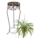 thumbnail of Blumenhocker Metall Schwarz Rund 78 cm Blumenständer 18215 Blumensäule Antik Pflanzenständer Pflanzenhocker Vintage