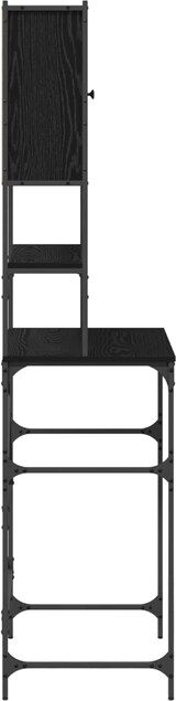 thumbnail of vidaXL Waschmaschinen-Schrank Schwarz 0ak 68 x 48,5 x 194 cm