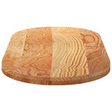 thumbnail of vidaXL Tischplatte Hellbraun 120x60x4 cm Massivholz Eiche Oval