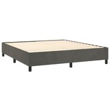 thumbnail of vidaXL Boxspringbett mit Matratze & LED Dunkelgrau 160x200 cm Samt