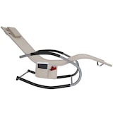 thumbnail of tectake Tumbona de jardín TAYA, ergonómica, función oscilante - Juego de 2 beige