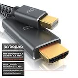 thumbnail of Primewire 4k Mini Displayport 1.4 zu Hdmi 2.0 Kabel - Mini DP Adapter - 4k@60Hz - Thunderbolt 1-2 - Audio und Video - für MacBook, Surface Pro, Lenovo