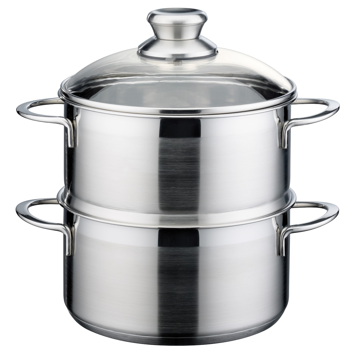 GSW Biodämpfer Mirage 18 x 9,5 cm mit Glasdeckel und Einsatz, 2,2 Liter, induktionsgeeignet