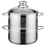 thumbnail of GSW Biodämpfer Mirage 18 x 9,5 cm mit Glasdeckel und Einsatz, 2,2 Liter, induktionsgeeignet