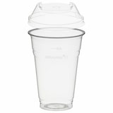 thumbnail of 50x BIO Trinkbecher 400ml + Domdeckel stapelbar C-Loch