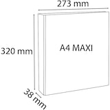thumbnail of 10 x FALKEN Präsentationsringbuch DIN A4 2 x DIN A5 Ringbuch 4 D-Ringe Ø 20 mm Weiß