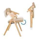 thumbnail of Bezoekerstoel / Vouwstoel SCANDIO Stof beige hjh OFFICE