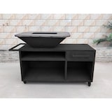 thumbnail of PURLINE Barbecue grande con mobile in acciaio nero con piano cottura e grill EFP56RECT B
