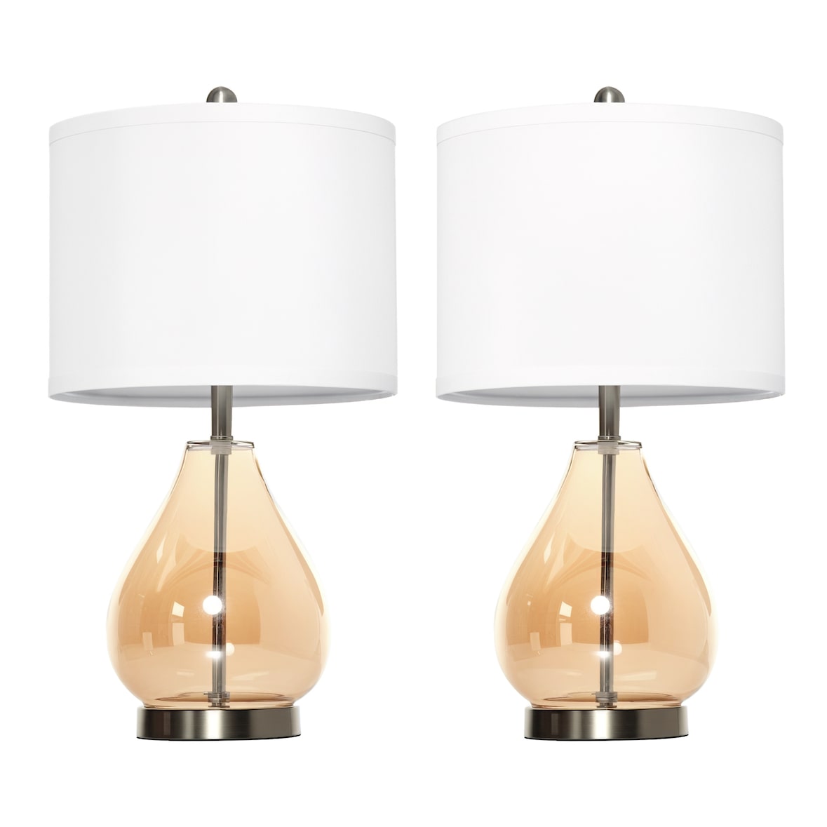 HOMCOM - Nachttischlampe - Ø30 x 56H cm - mehrfahbig