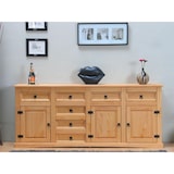 thumbnail of New Mexico Sideboard mit 7 Schubladen und 3 Türen Breite 200 cm, Höhe 84 cm gelaugt/gewachst.