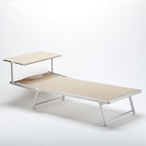 thumbnail of 2 Lettini spiaggia mare professionali in alluminio Xl Grande Italia Stock - Beige-GI100TEX2PZE