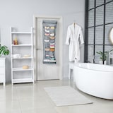 thumbnail of Relaxdays Türorganizer, 26 Fächer, Tür & Wand, Türregal zum Einhängen, Bad Organizer, Hängeorganizer, grau/transparent